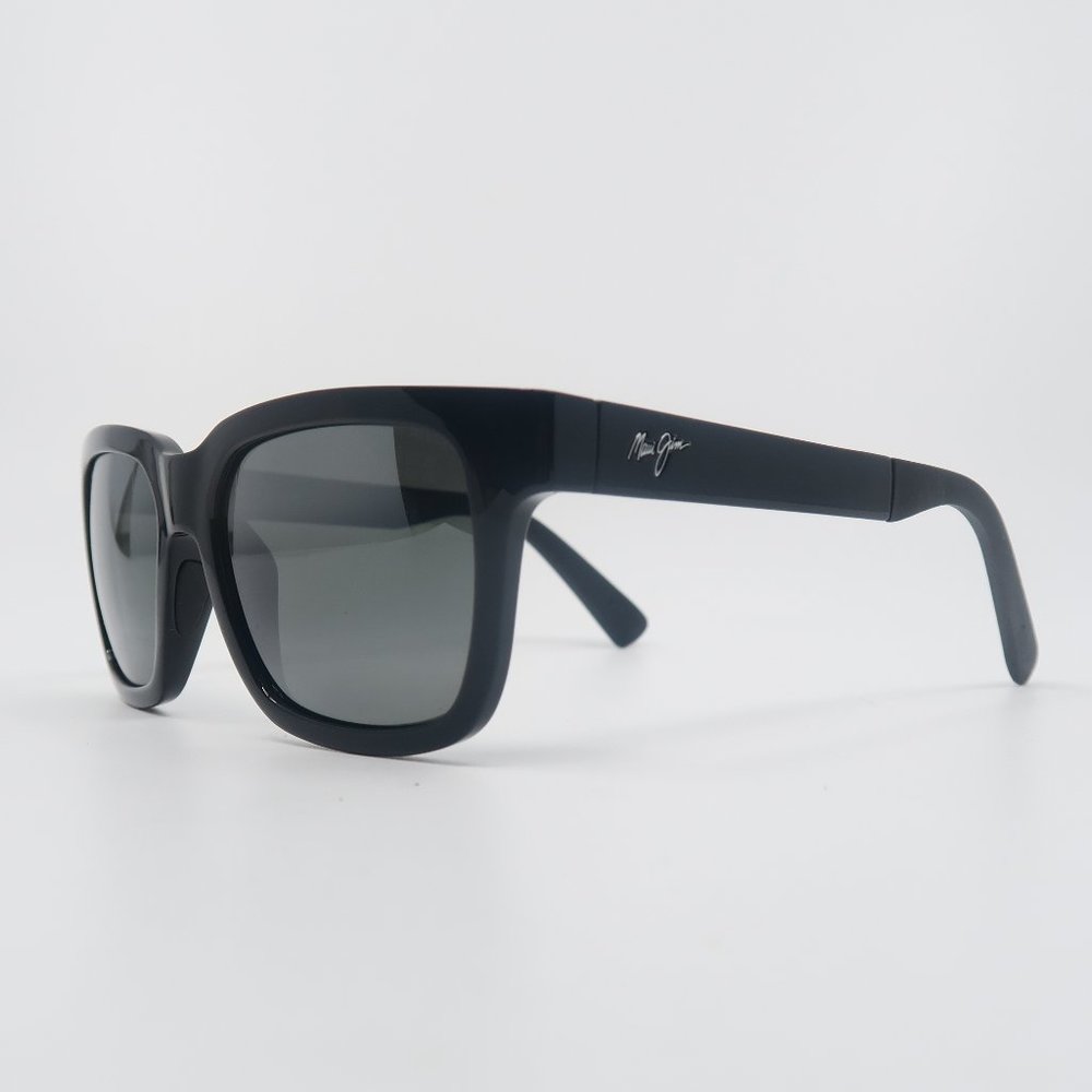 Maui Jim MONGOOSE MJ 540-02 Black/Grey Glass Polarized Sunglasses with defect - Picture 2 of 7